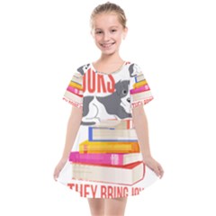 Best Friend T- Shirt Cool Dog Pet Book Saying T- Shirt Yoga Reflexion Pose T- Shirtyoga Reflexion Pose T- Shirt Kids  Smock Dress by hizuto