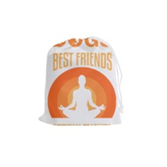 Best Friend T- Shirt Cool Dog Pet Saying T- Shirt Yoga Reflexion Pose T- Shirtyoga Reflexion Pose T- Shirt Drawstring Pouch (Medium)