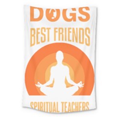 Best Friend T- Shirt Cool Dog Pet Saying T- Shirt Yoga Reflexion Pose T- Shirtyoga Reflexion Pose T- Shirt Large Tapestry