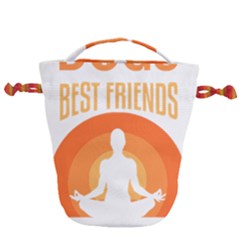 Best Friend T- Shirt Cool Dog Pet Saying T- Shirt Yoga Reflexion Pose T- Shirtyoga Reflexion Pose T- Shirt Drawstring Bucket Bag