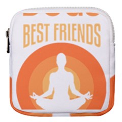 Best Friend T- Shirt Cool Dog Pet Saying T- Shirt Yoga Reflexion Pose T- Shirtyoga Reflexion Pose T- Shirt Mini Square Pouch