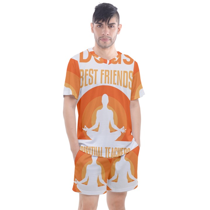 Best Friend T- Shirt Cool Dog Pet Saying T- Shirt Yoga Reflexion Pose T- Shirtyoga Reflexion Pose T- Shirt Men s Mesh T-Shirt and Shorts Set