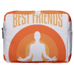 Best Friend T- Shirt Cool Dog Pet Saying T- Shirt Yoga Reflexion Pose T- Shirtyoga Reflexion Pose T- Shirt Make Up Pouch (Large)