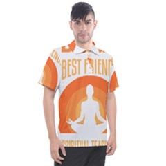 Best Friend T- Shirt Cool Dog Pet Saying T- Shirt Yoga Reflexion Pose T- Shirtyoga Reflexion Pose T- Shirt Men s Polo T-Shirt