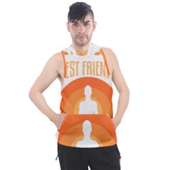 Best Friend T- Shirt Cool Dog Pet Saying T- Shirt Yoga Reflexion Pose T- Shirtyoga Reflexion Pose T- Shirt Men s Sleeveless Hoodie