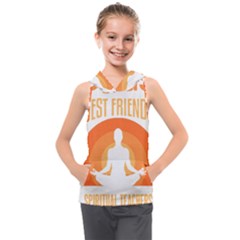 Best Friend T- Shirt Cool Dog Pet Saying T- Shirt Yoga Reflexion Pose T- Shirtyoga Reflexion Pose T- Shirt Kids  Sleeveless Hoodie