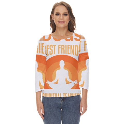 Best Friend T- Shirt Cool Dog Pet Saying T- Shirt Yoga Reflexion Pose T- Shirtyoga Reflexion Pose T- Shirt Cut Out Wide Sleeve Top by hizuto