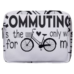 Bicycle T- Shirt Bicycle Commuting Is The Only Way For Me T- Shirt Yoga Reflexion Pose T- Shirtyoga Reflexion Pose T- Shirt Make Up Pouch (Large)