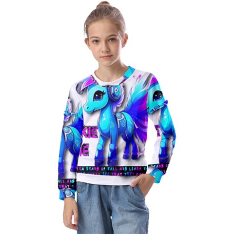 Pinkie Pie  Kids  Long Sleeve T-shirt With Frill  by Internationalstore