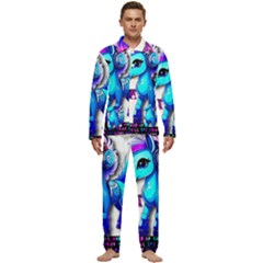 Pinkie Pie  Men s Long Sleeve Velvet Pocket Pajamas Set by Internationalstore