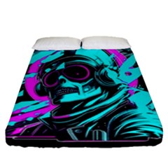 Aesthetic art  Fitted Sheet (Queen Size)