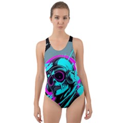 Aesthetic art  Cut-Out Back One Piece Swimsuit