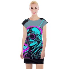 Aesthetic art  Cap Sleeve Bodycon Dress