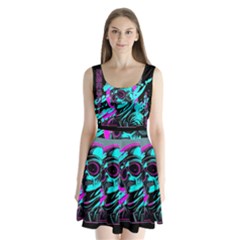 Aesthetic art  Split Back Mini Dress 