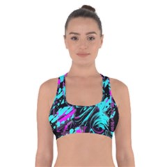 Aesthetic art  Cross Back Sports Bra