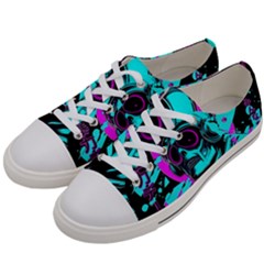 Aesthetic art  Men s Low Top Canvas Sneakers