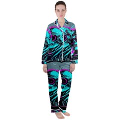 Aesthetic Art  Women s Long Sleeve Satin Pajamas Set	 by Internationalstore