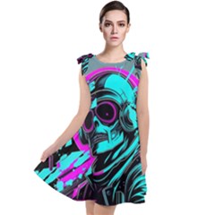 Aesthetic Art  Tie Up Tunic Dress by Internationalstore