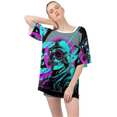 Aesthetic art  Oversized Chiffon Top