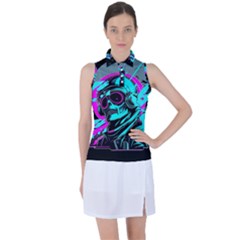 Aesthetic art  Women s Sleeveless Polo T-Shirt