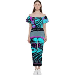 Aesthetic art  Bardot Ruffle jumpsuit