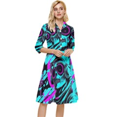 Aesthetic art  Classy Knee Length Dress