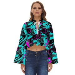 Aesthetic art  Boho Long Bell Sleeve Top