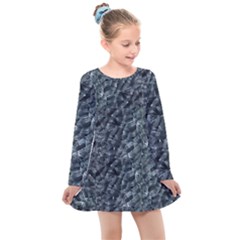 Ceramics Broken  Kids  Long Sleeve Dress by Internationalstore