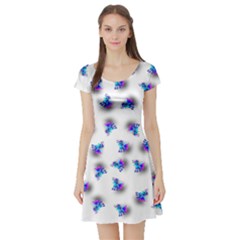 Last Unicorn  Short Sleeve Skater Dress by Internationalstore