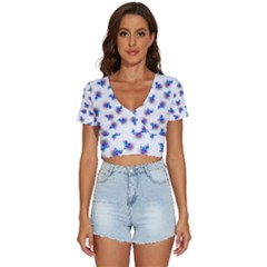 Last Unicorn  V-neck Crop Top by Internationalstore