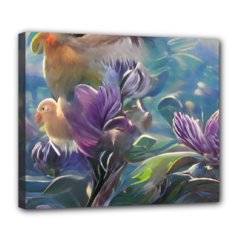 Abstract Blossoms  Deluxe Canvas 24  X 20  (stretched) by Internationalstore