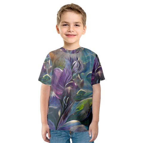 Abstract Blossoms  Kids  Sport Mesh T-shirt by Internationalstore