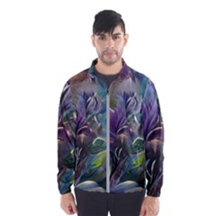 Abstract Blossoms  Men s Windbreaker by Internationalstore