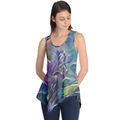 Abstract Blossoms  Sleeveless Tunic by Internationalstore