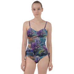 Abstract Blossoms  Sweetheart Tankini Set by Internationalstore