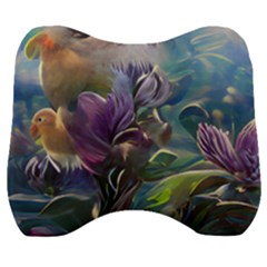 Abstract Blossoms  Velour Head Support Cushion by Internationalstore
