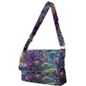 Abstract Blossoms  Full Print Messenger Bag (S) View1