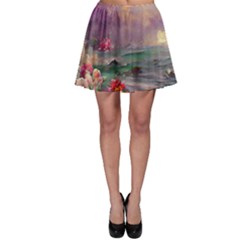 Abstract Flowers  Skater Skirt by Internationalstore
