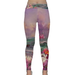Abstract Flowers  Classic Yoga Leggings by Internationalstore