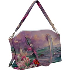 Abstract Flowers  Canvas Crossbody Bag by Internationalstore