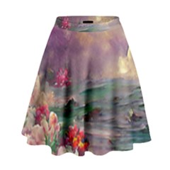 Abstract Flowers  High Waist Skirt by Internationalstore