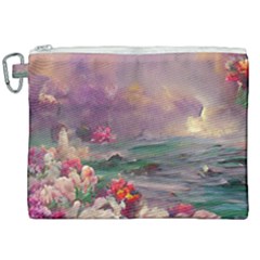 Abstract Flowers  Canvas Cosmetic Bag (xxl) by Internationalstore