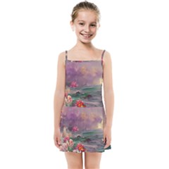 Abstract Flowers  Kids  Summer Sun Dress by Internationalstore