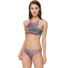 Abstract Flowers  Banded Triangle Bikini Set by Internationalstore