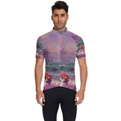 Abstract Flowers  Men s Short Sleeve Cycling Jersey by Internationalstore