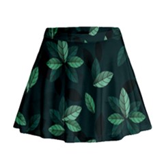 Foliage Mini Flare Skirt by HermanTelo