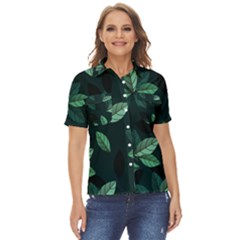 Foliage Women s Short Sleeve Double Pocket Shirt