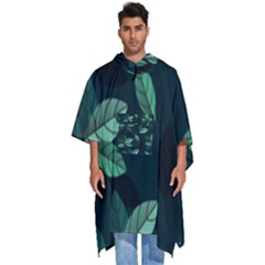 Foliage Men s Hooded Rain Ponchos