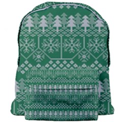 Christmas Knit Digital Giant Full Print Backpack by Mariart