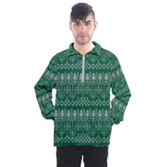 Christmas Knit Digital Men s Half Zip Pullover